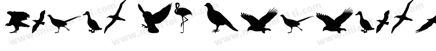 birds of paradise字体字体转换